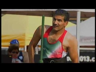 Athletics - Abdolreza Jokar - men's javelin throw F52/53 final - 2013 IPC Athletics World C...