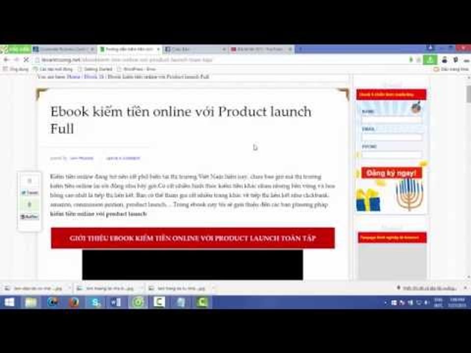 Hướng dẫn kiếm tiền trên mạng | cách lấy link affiliate  product launch thành công