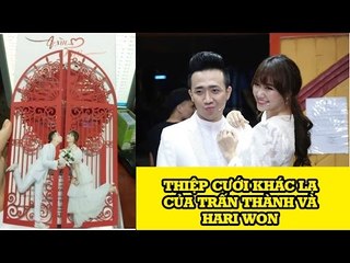 Hôm nay có gì? -  Thiệp cưới khác lạ của Trấn Thành và Hari Won
