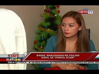 SONA: Babae, nakuhanan ng P50,000 dahil sa 'Parcel scam'