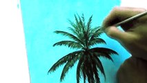 Learn How To Paint Coconut Tree Instructional Acrylic Painting Lesson by JMLisondra