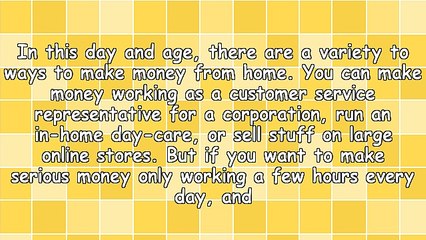 The Number One Way To Make Money From Home