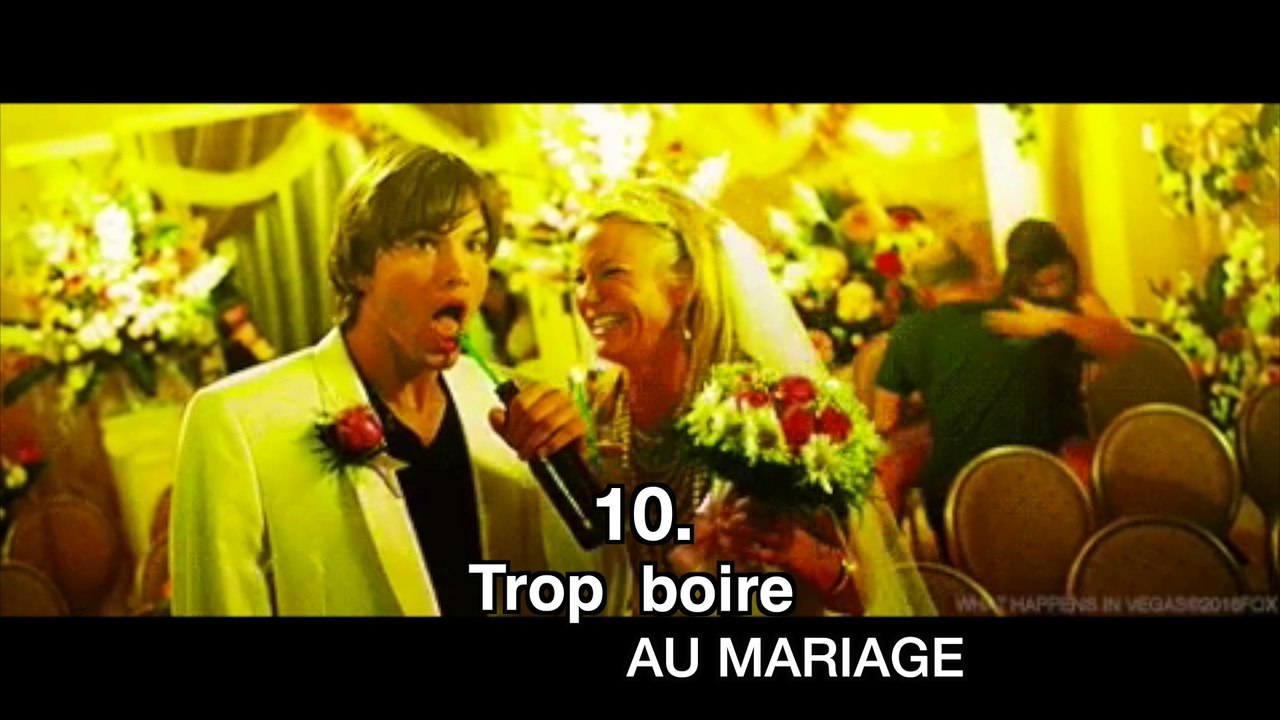 Top 10 des choses à ne jamais faire à un mariage
