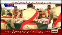 Funeral prayers of Lahore blast martyred being offered
