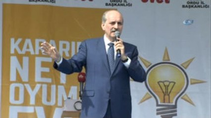 Başbakan Yardımcısı Numan Kurtulmuş, Ünye Mitinginde Konuştu