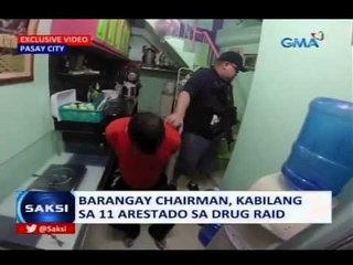 Saksi: Barangay chairman sa Pasay, kabilang sa 11 arestado sa drug raid