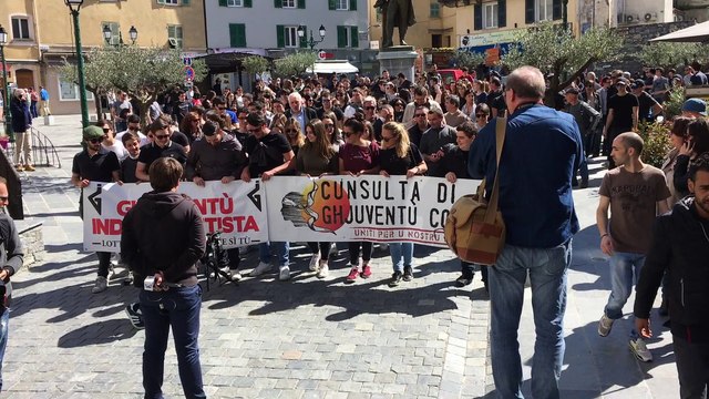 Manifestation contre la répression à Corte