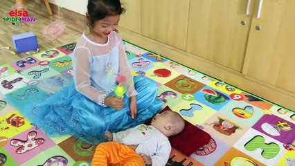 Frozen Elsa vs Spiderman # Joker Maleficent Kidnap BABY, Anna, Doctor,Prank  & Police! Superman fun!-gkla8df1zaE