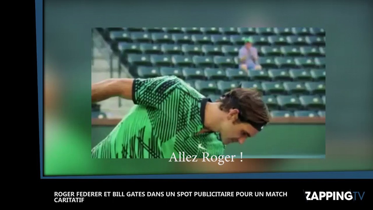 Roger Federer et Bill Gates réunis dans une pub délirante pour la bonne cause (Vidéo)