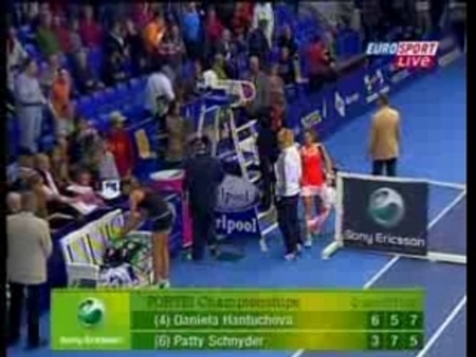 Dani hantuchova vs patty schnyder -- after the match