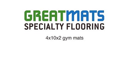 Gym Mats 4x10 Ft x 2 inch