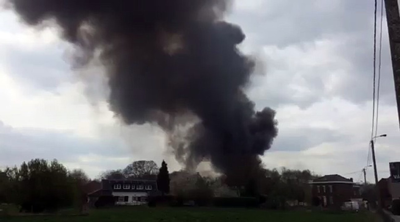 Explosion à Wandre: épaisse fumée noire