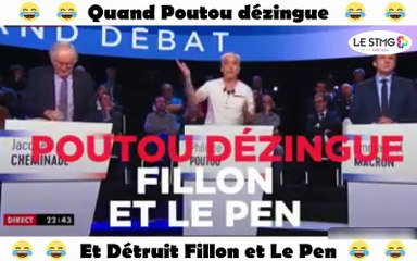 Quand Poutou dézingue ....et Détruit Fillon et Le Pen
