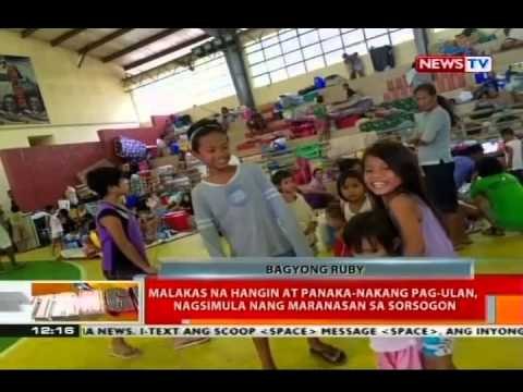 Malakas na hangin at panaka-nakang pag-ulan, nagsimula nang maranasan sa Sorsogon