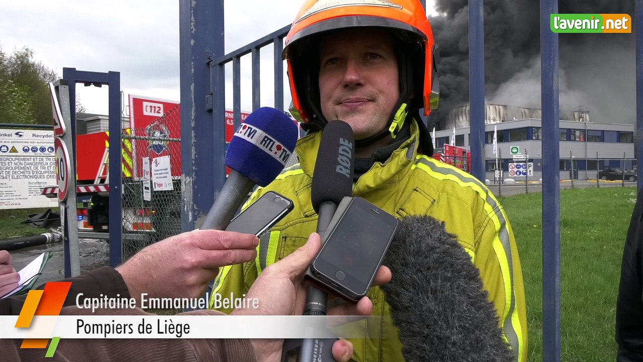 L'Avenir - Incendie d'usine de recyclage de déchets à Wandre (Liège)