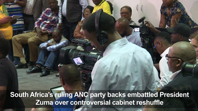 South Africa's ANC backs Zuma in reshuffle dispute