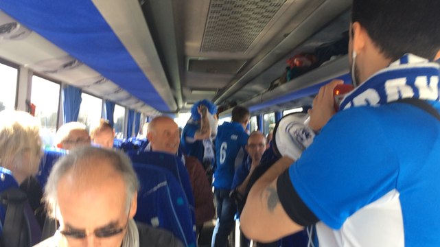Les supporters ont mis l'ambiance dès le départ des bus