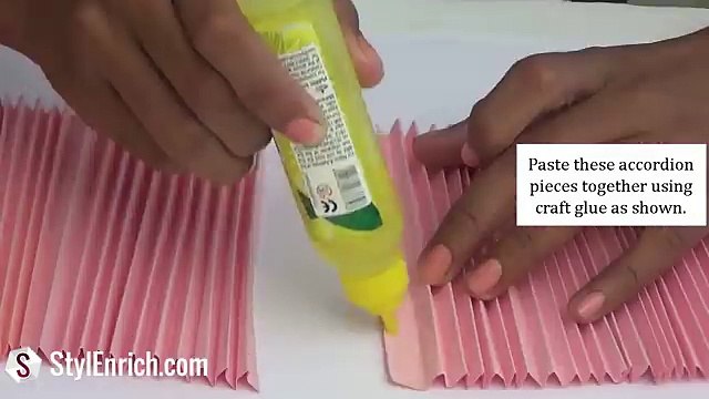 DIY Paper Basket _ How to Make Easy Accordion Paper Basket for Chocolates _ Christmas Gift Basket