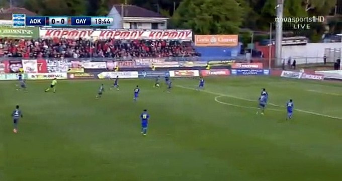 Konstantinos Fortounis Goal HD - Kerkyra	0-1	Olympiakos Piraeus 05.04.2017