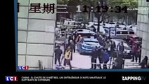 Chine : un ouvrier sauvé in extremis par un spécialiste des arts martiaux (vidéo)