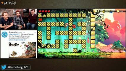 REPLAY. Découverte de Wonder Boy : The Dragon's Trap avec Ben et Omar de Lizardcube