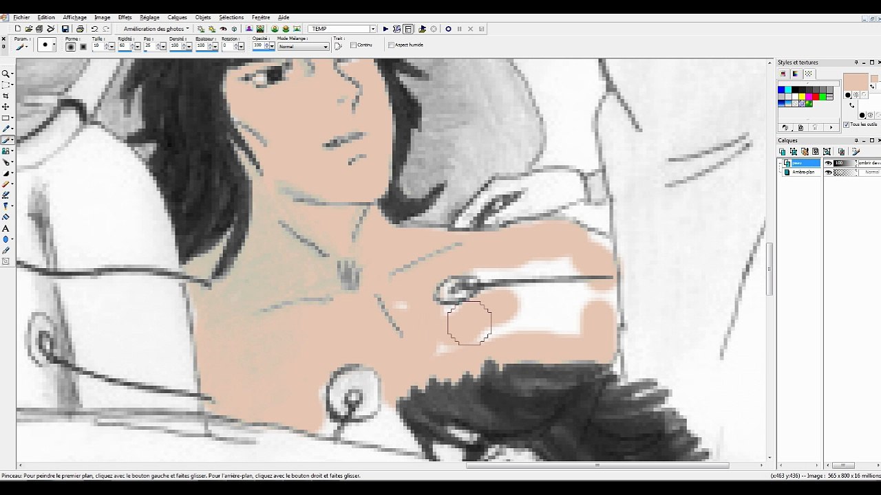 demonstration tres rapide des  calques