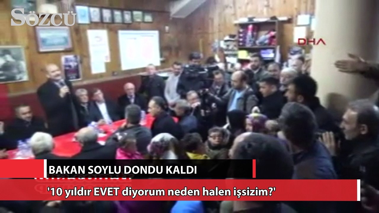 Bakan Soylu dondu kaldı!