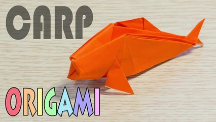 Origami Carp  - Paper Fish Tutorial-kwKcs91crfk