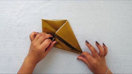 Swan Napkin Folding - How to Make a Swan Napkin - Easy Tutorial-4v7h5Z0gFlA