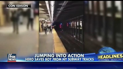 Sauter sur les rails pour sauver un homme dans le métro de New York