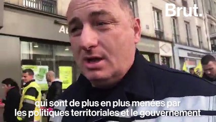 Les sapeurs-pompiers en colère à Paris