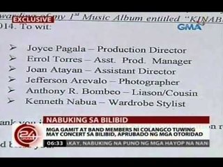 Download Video: Mga gamit at band members ni Colangco tuwing may concert sa Bilibid, aprubado ng mga otoridad