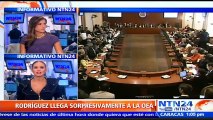 Canciller de Venezuela pide a la OEA 