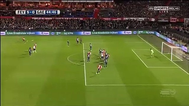 Jan-Arie Van der Heijden Goal HD - Feyenoord 5-0 G.A. Eagles 05.04.20175