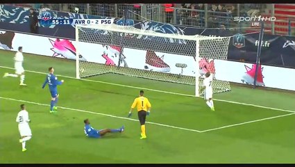 But Lucas Moura Avranches 0-3 PSG - 05.04.2017