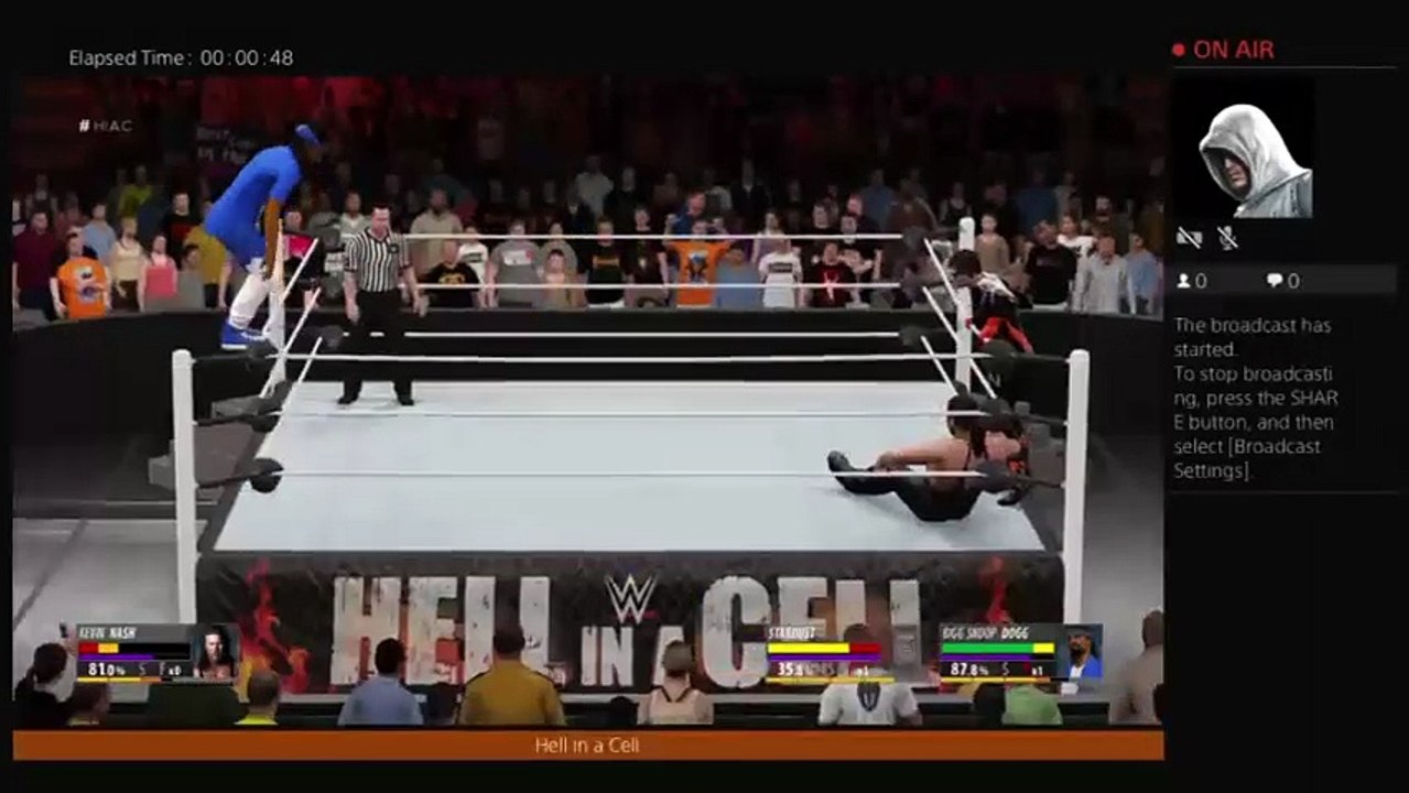 Stardust Snoop Dogg Vs Kevin Nash 2 on 1 handicap match Hell in a Cell Full match (112)