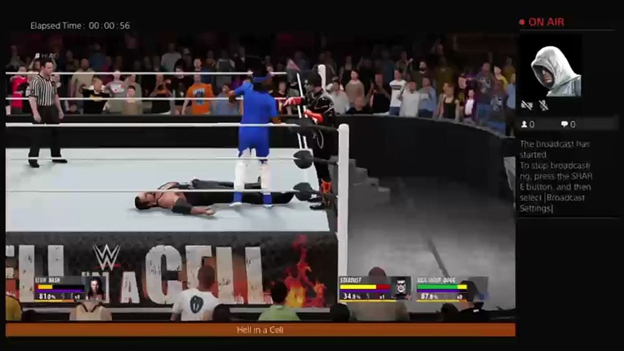 Stardust Snoop Dogg Vs Kevin Nash 2 on 1 handicap match Hell in a Cell Full match (113)