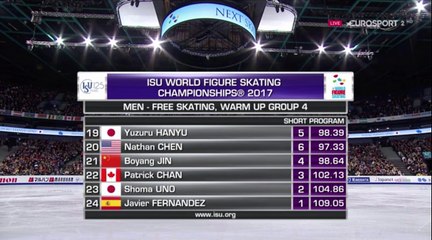 German ESP WC2017 Y. Hanyu Warm-up and FS