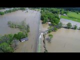 Heavy Rain Floods Highways in Morton, Mississippi