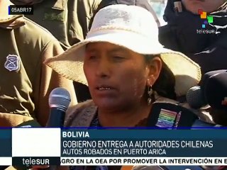 Bolivia entrega camiones robados en Chile y hallados en su territorio