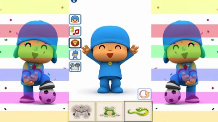 Learn Animals with Talking Pocoyo  Colours for Kids Children   Toddlers Baby Play Videos 2017