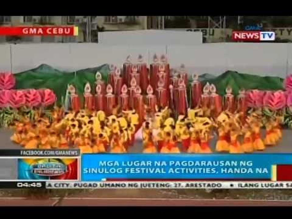 BP: Mga lugar na pagdarausan ng Sinulog Festival activities, handa na