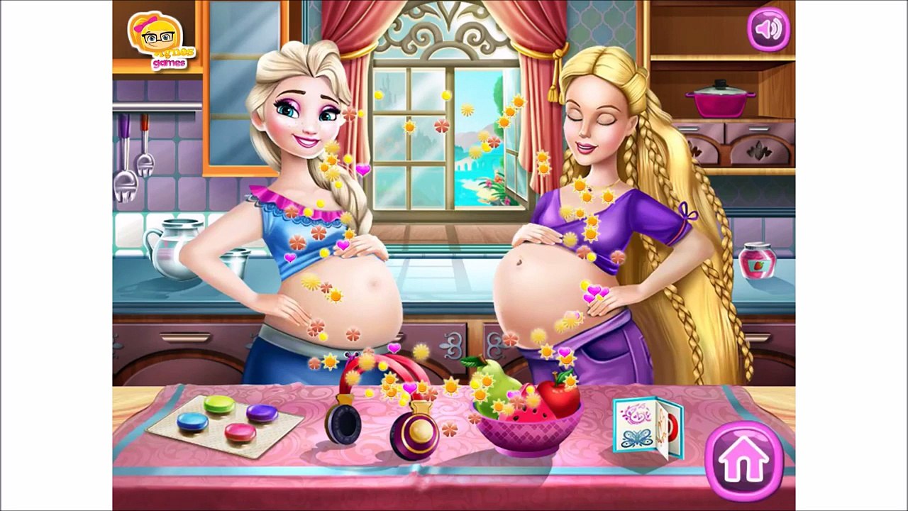 Disneys Princess Frozen Elsa and Barbie Best Pregnant Girlfriends BFFS