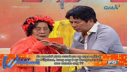Wowowin: Malambing na lola, nakasama na si Kuya Wil, nanalo pa