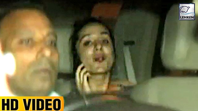 Shraddha Kapoor Leaves Farhan Akhtar's House At Late Night | LehrenTV