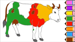 Cow Coloring Game for Kids - Learn Colors