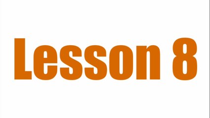 Learn English For Kids - Course 01 - Level Easy - Lesson 08