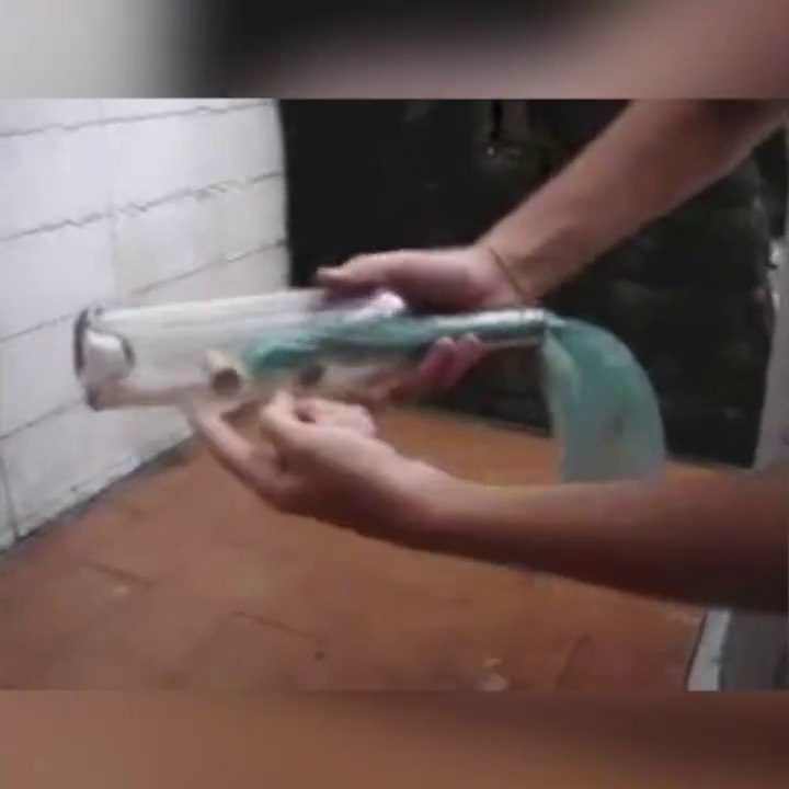 Cool trick - removing cork from bottle