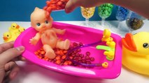 Learn Colors Baby Doll Bath Playing Time DIY Learn Colors Play