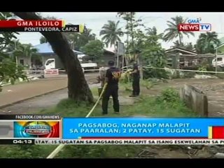 BP: Pagsabog, naganap malapit sa paaralan sa Pontevedra, Capiz; 2 patay, 15 sugatan
